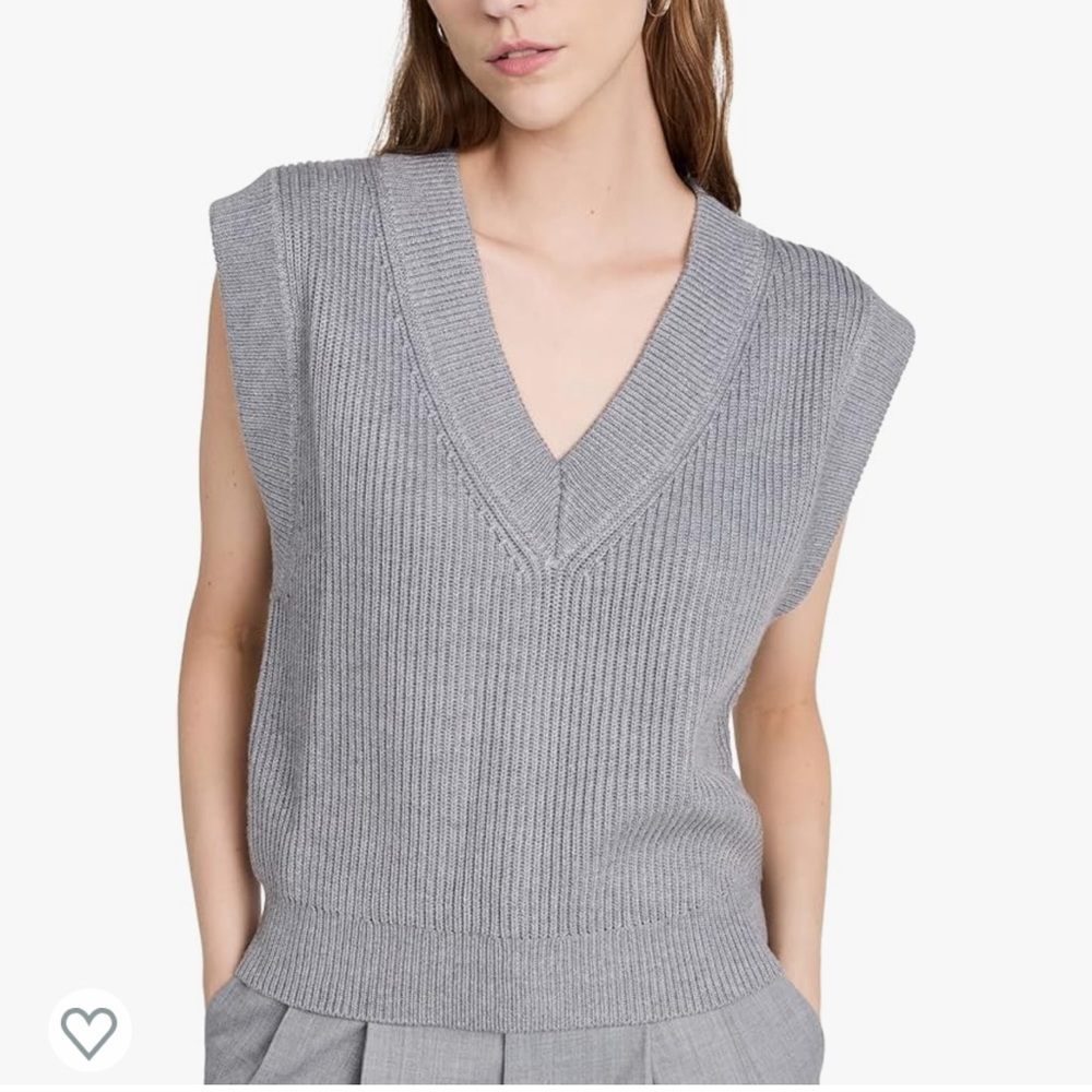 English Factory Grey Sweater Vest Size Medium